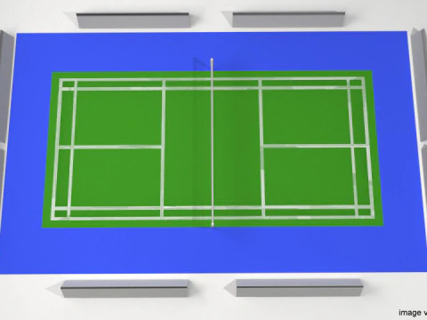 Game Court - Badminton 3D Model