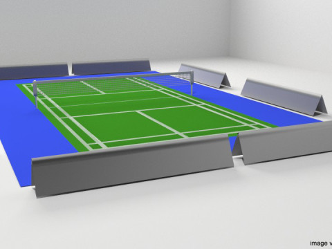 Game Court - Badminton 3D Модель