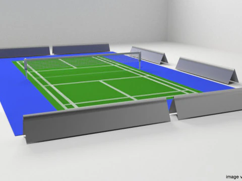 Game Court - Badminton 3D Model