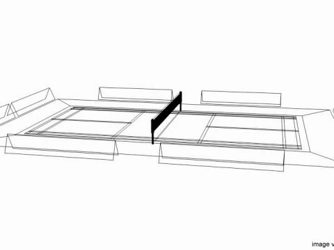 Game Court - Badminton 3D Model