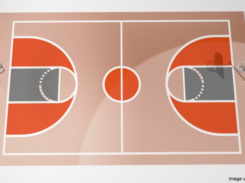 Game Court - Basketball 3D Model