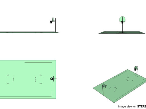 Game Court - Basketball 3D Model