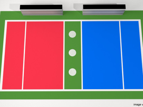 Game Court - Dodgeball 3D Model