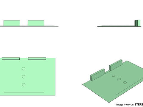 Game Court - Dodgeball 3D Model