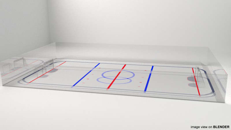 Game Court - Ice Hockey 3D मॉडल .c4d .max .obj .3ds .fbx .stl .blend 