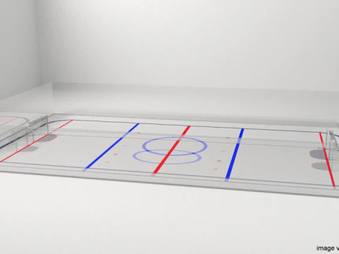 Terrain de jeu - Hockey sur glace Modèle 3D