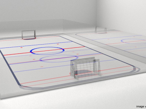 Game Court - Ice Hockey 3D मॉडल