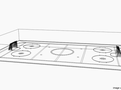 Game Court - Ice Hockey 3D मॉडल