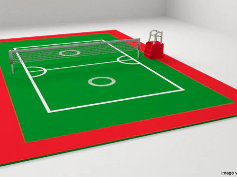 Game Court - Sepaktakraw 3D Model