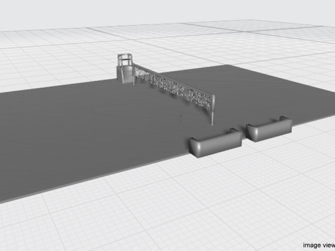 Game Court - Sepaktakraw 3Dモデル