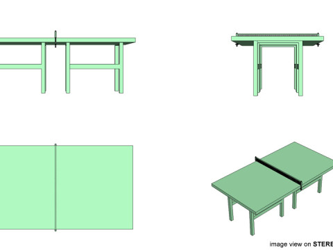 Game Court - Table Tennis 3D 模型