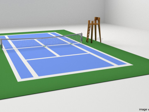 Game Court - Tennis Modelo 3D