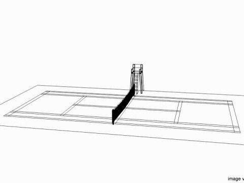 Game Court - Tennis Modelo 3D