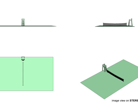 Game Court - Tennis Modelo 3D