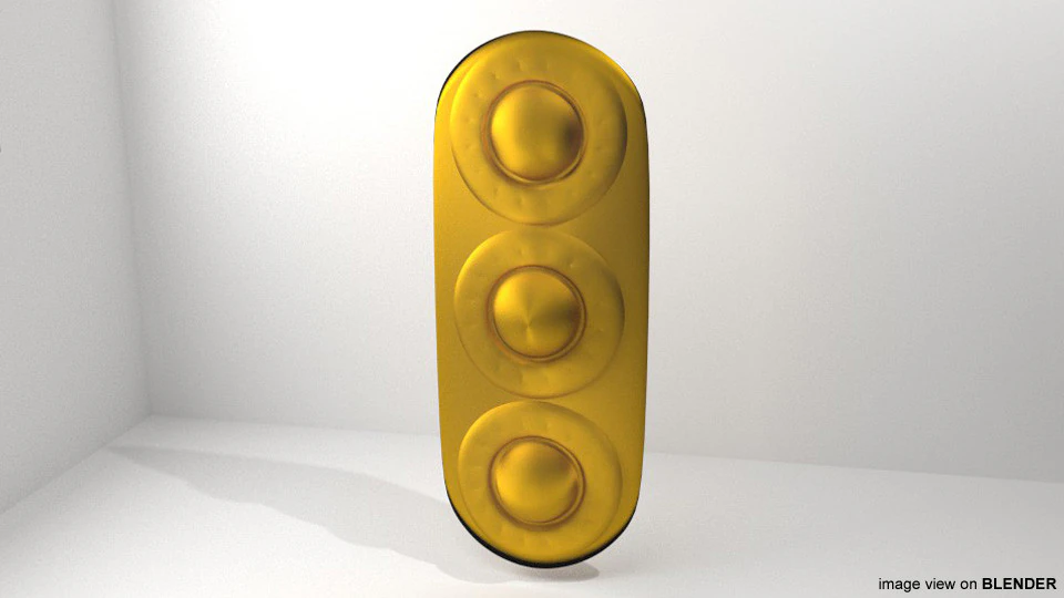 Personal Armor Shield - Medieval Battersea 3D Model .c4d .max .obj .3ds .fbx .stl .blend
