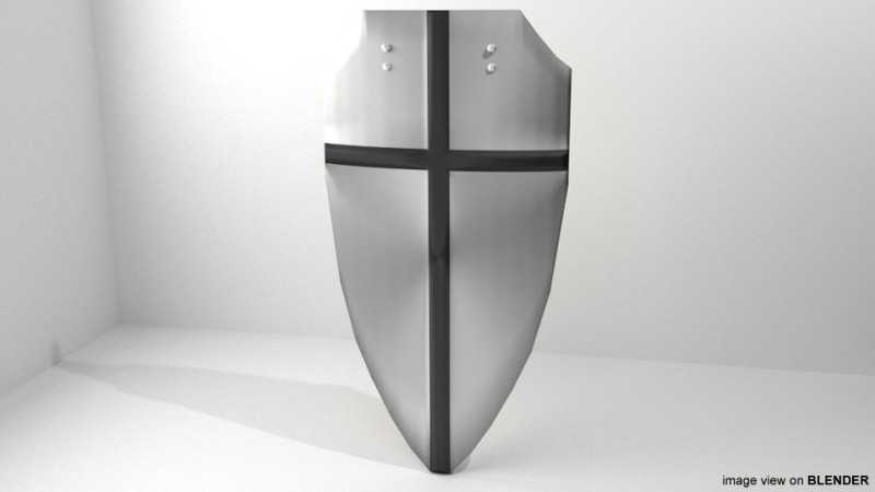 Personal Armor Shield - Medieval Battleshield 3D मॉडल .c4d .max .obj .3ds .fbx .stl .blend 