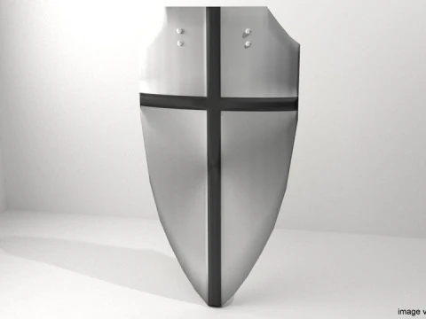 개인 갑옷 방패 - 중세 전투 방패 3D 모델