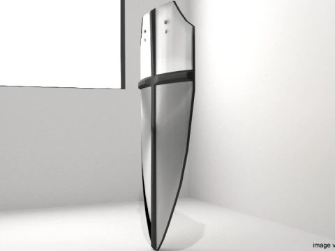 Personal Armor Shield - Medieval Battleshield 3D Model