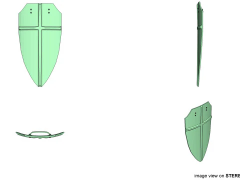Personal Armor Shield - Medieval Battleshield 3D Model