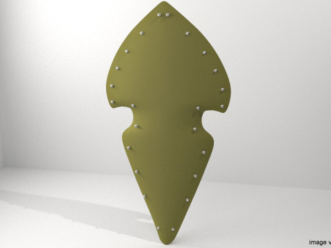 Personal Armor Shield - Medieval Elven Modèle 3D