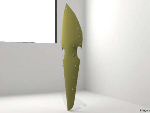 Personal Armor Shield - Medieval Elven 3D Model