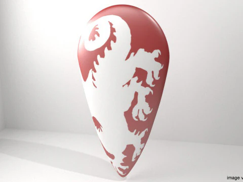 Persoonlijk pantserschild - Middeleeuwse vlieger 3D Model