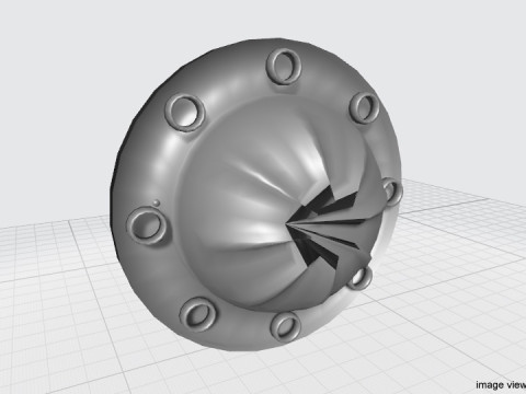 Personal Armor Shield - Medieval Langobard Modello 3D
