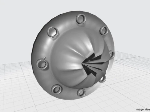Personal Armor Shield - Medieval Langobard 3D Model