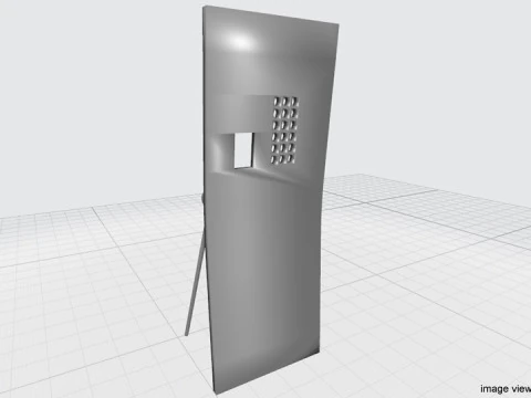 Personal Armor Shield - Medieval Pavise 3D Model