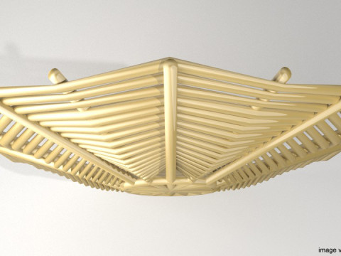 Personal Armor Shield - Ancient Rattan Shield 3D Model