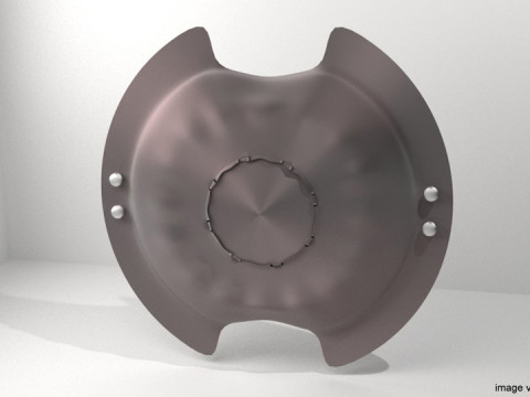 Personal Armor Shield - Ancient Spartan Shield Model 3D