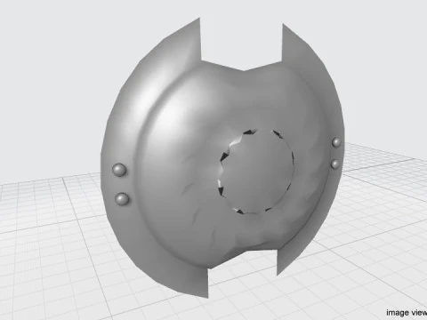 Personal Armor Shield - Ancient Spartan Shield 3D Model