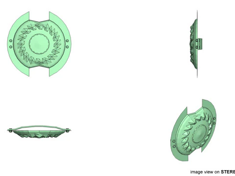 Personal Armor Shield - Ancient Spartan Shield 3D Model