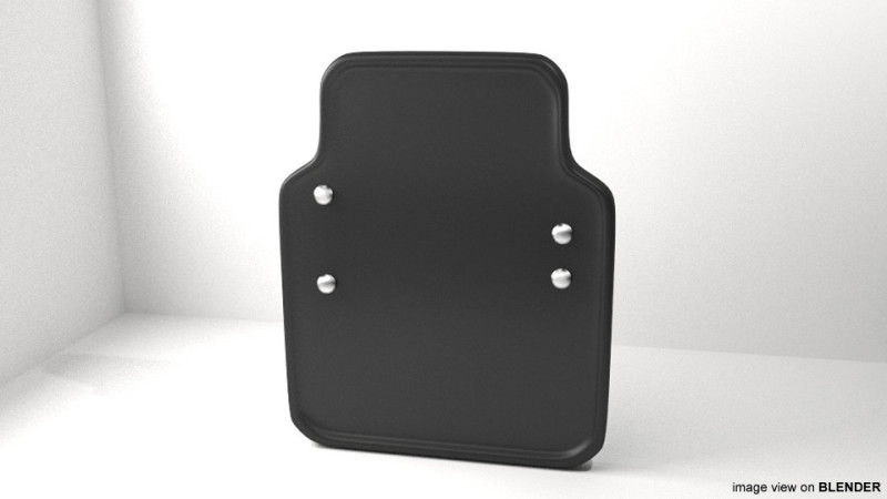 Personal Armor Shield - Modern Ballistic Shield 3D Модель .c4d .max .obj .3ds .fbx .stl .blend 