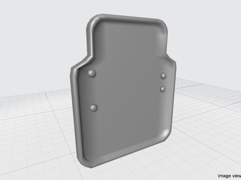 Personal Armor Shield - Modern Ballistic Shield 3D Модель