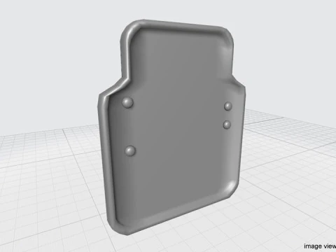 Personal Armor Shield - Modern Ballistic Shield 3D Model