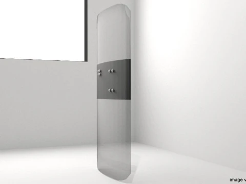 Personal Armor Shield - Modern Riot Shield 3D Model