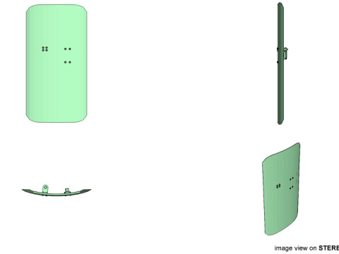 Personal Armor Shield - Modern Riot Shield Modelo 3D
