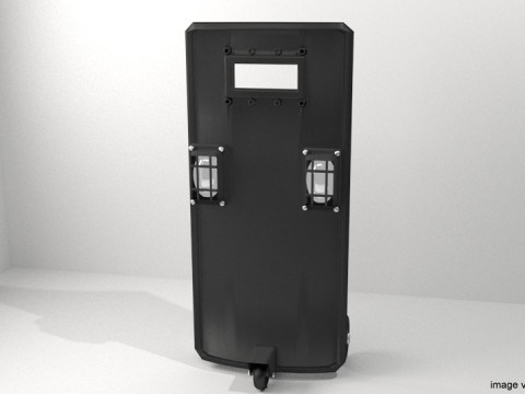 Personal Armor Shield - Modern Roller Ballistic Shield 3D Модель