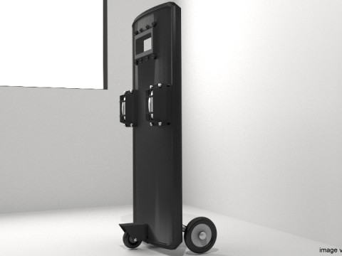 Personal Armor Shield - Modern Roller Ballistic Shield 3D Model