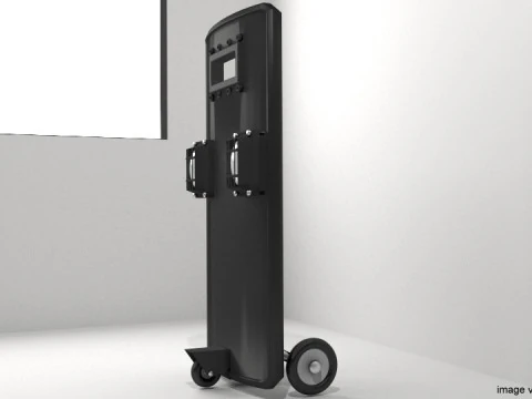 Personal Armor Shield - Modern Roller Ballistic Shield 3D Model