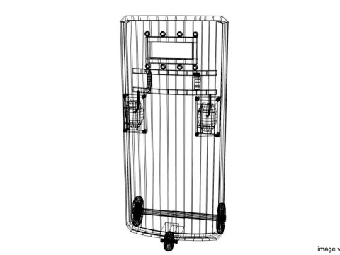 Personal Armor Shield - Modern Roller Ballistic Shield 3D Model