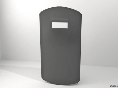 Scudo per armatura personale: scudo Swat moderno Modello 3D