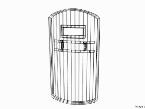 Personal Armor Shield - Modern Swat Shield 3D Model