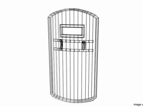 Personal Armor Shield - Modern Swat Shield 3D Model
