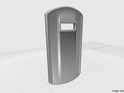 Personal Armor Shield - Modern Swat Shield 3D Model