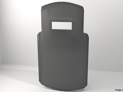 Personal Armor Shield - Modern Swat Shield model 2 3D 模型