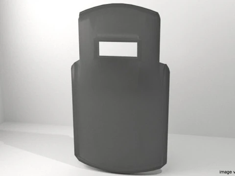 Scudo per armatura personale - Scudo Swat moderno modello 2 Modello 3D