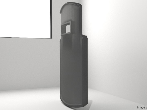 Personal Armor Shield - Modern Swat Shield model 2 3D Model