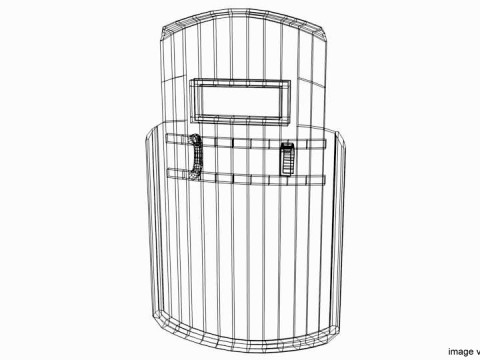 Personal Armor Shield - Modern Swat Shield model 2 3D Model